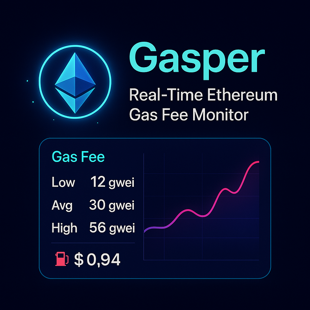 Gasper: Real-Time Ethereum Gas Fee Monitor